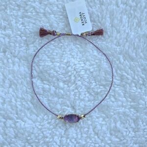 Kendra Scott "Everlyne" Friendship👭 Bracelet In Lilac💜 Abalone - NWT